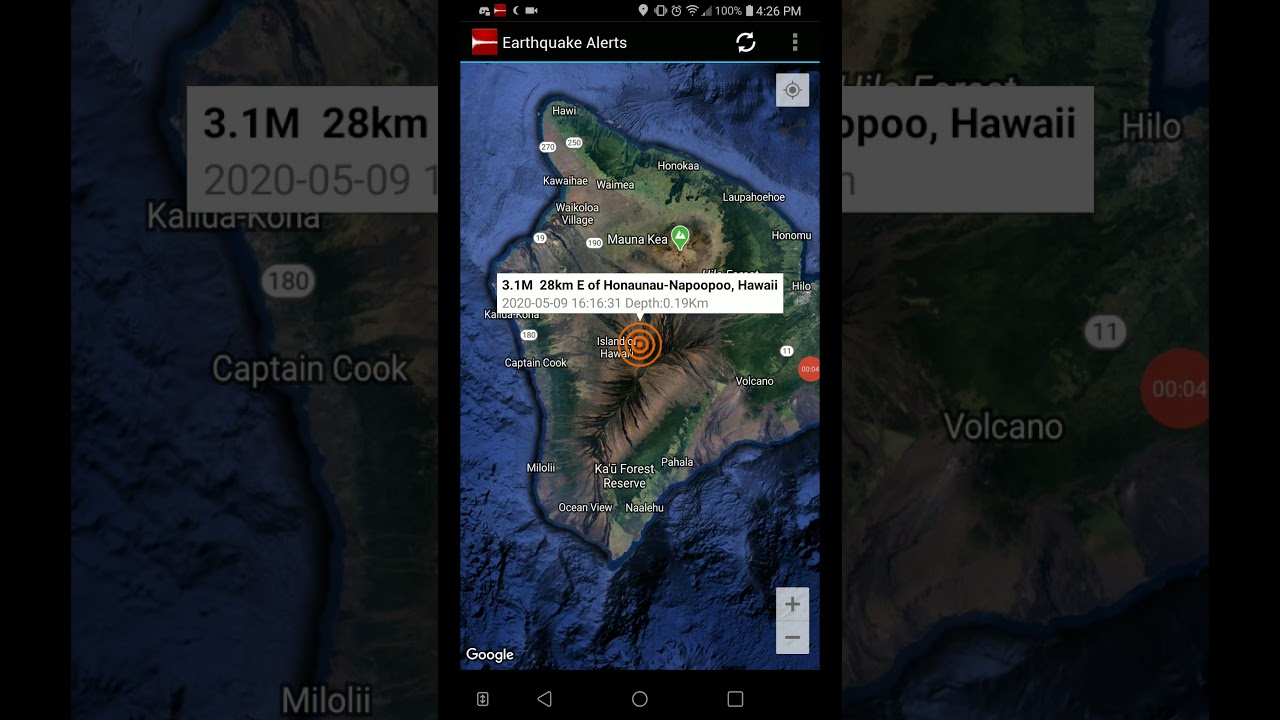 3.1 Earthquake HonaunauNapoopoo, Hawaii 5920 YouTube