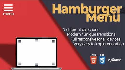 Hamburger Menu | Responsive | Codecanyon Scripts and Snippets