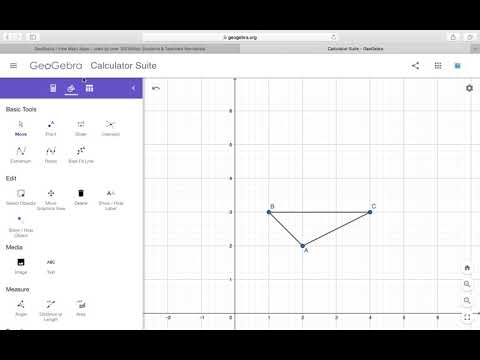 Moving Points or Figures on GeoGebra