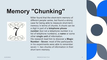 Miller’s Magic Number