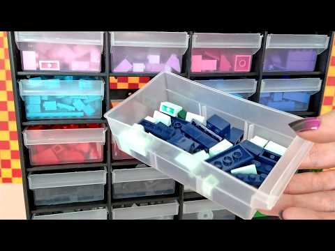 ASMR Sorting Lego Bricks ⏰ 85 Min. • No Talking