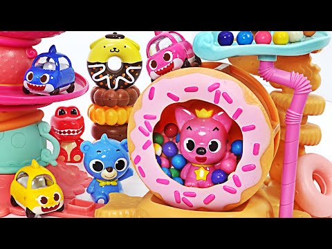 Eat the Cake and transform <strong>into</strong> a <strong>Mini</strong> Car! Baby shark, Pinkfong <strong>Mini</strong> Car Play | PinkyPopTOY