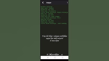 Cara membuat program biodata