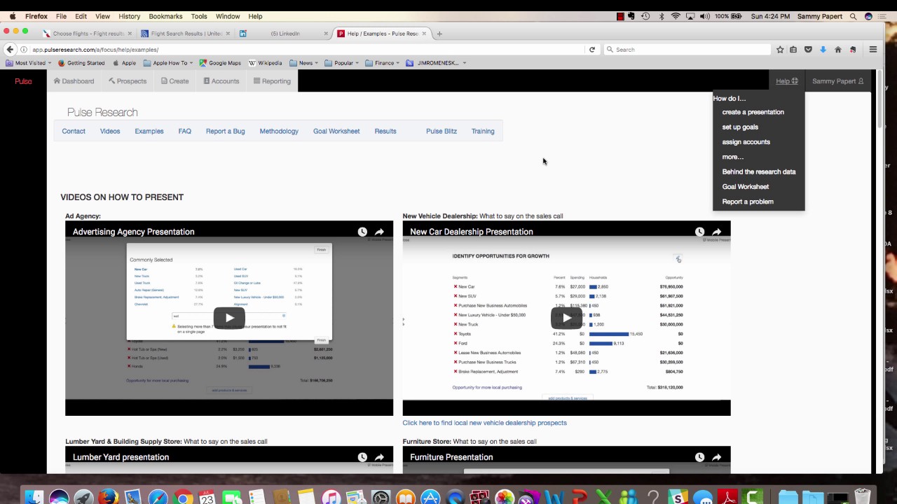 Example video suggestion