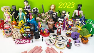 Все мои фигурки из пластилина за 2023 год ► Барби, Уэнсдей и Мэган, Skibidi Toilet | ИЗИ Лепка