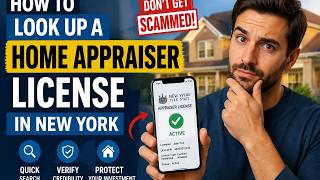 How to look up a home appraiser license in New York