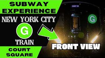 New York City Subway G Train (to Court Square) Front View