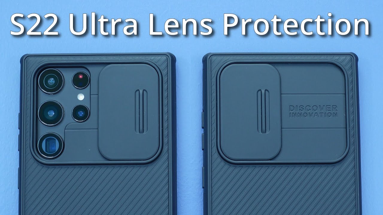 Samsung Galaxy S22 Ultra Case With Camera Lens Protection Built In -  Nillkin CamShield Pro Case 