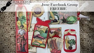 Craft with Me | JJI Facebook Group June Freebie | Free Templates and Embellishments