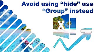 Excel Group Vs Hide