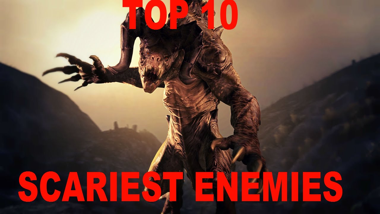 TOP 10 SCARIEST ENEMIES - YouTube