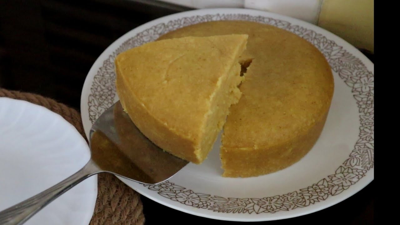 Yellow Corn Cake No Oven Very Easy Recipe YouTube