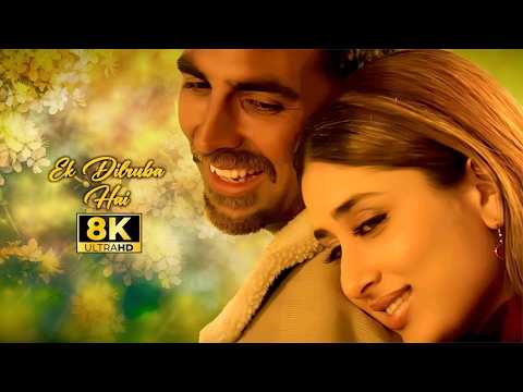 मेरा दिल जिस दिल पे फ़िदा है  | Ek Dilruba Hai 8K Video | Udit Narayan | Akshay, Kareena | 90's Hits