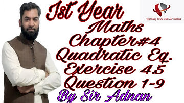 11th Class Math,Chapter#4,  Lecture#20,Exercise#4.5,Question # 1_9.Remainder Theorem,FSc. Math part1