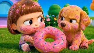 Who Took the Giant Donut? Stelinha or Caramelo? 🍩😱 | Stelinha & Caramelo Who Took the Giant Donut? Stelinha or Caramelo? 🍩😱 | Stelinha & Caramelo