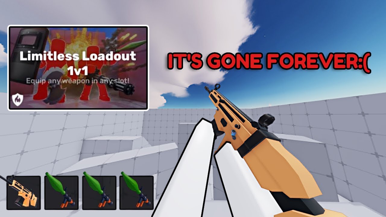 I Played LIMITLESS LOADOUT gamemode for the last time in Roblox Rivals ...