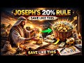 Joseph’s 20% Rule: The Biblical Saving Plan That Still Works Today