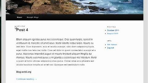 How to use Twenty Eleven Showcase template