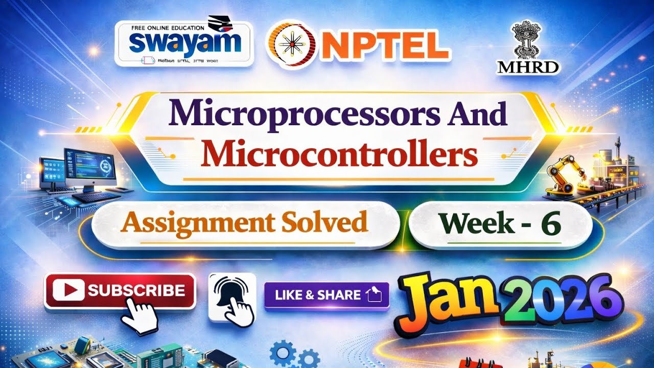 Microprocessors And Microcontrollers Week 6 Assignment Solution# ...