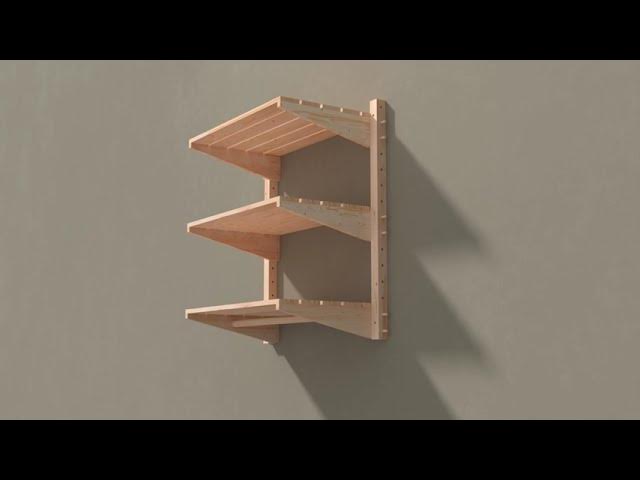 Perfil cremallera para estantería modular de pared WALLY