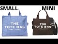 THE MARC JACOBS TRAVELER TOTE SMALL SIZE VS. MINI SIZE_MOD SHOTS/  BEST TOTE BAGS UNDER $200