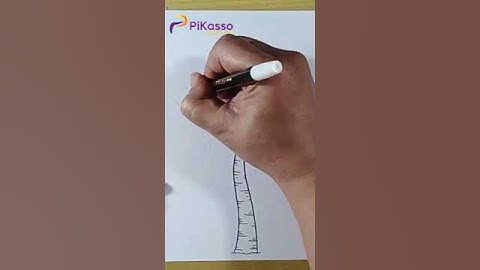 How to Draw a Birch Tree Easy in Less Than One Minutes