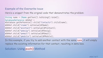 How to Avoid Firebase Database Child Value Overwrite Issue?