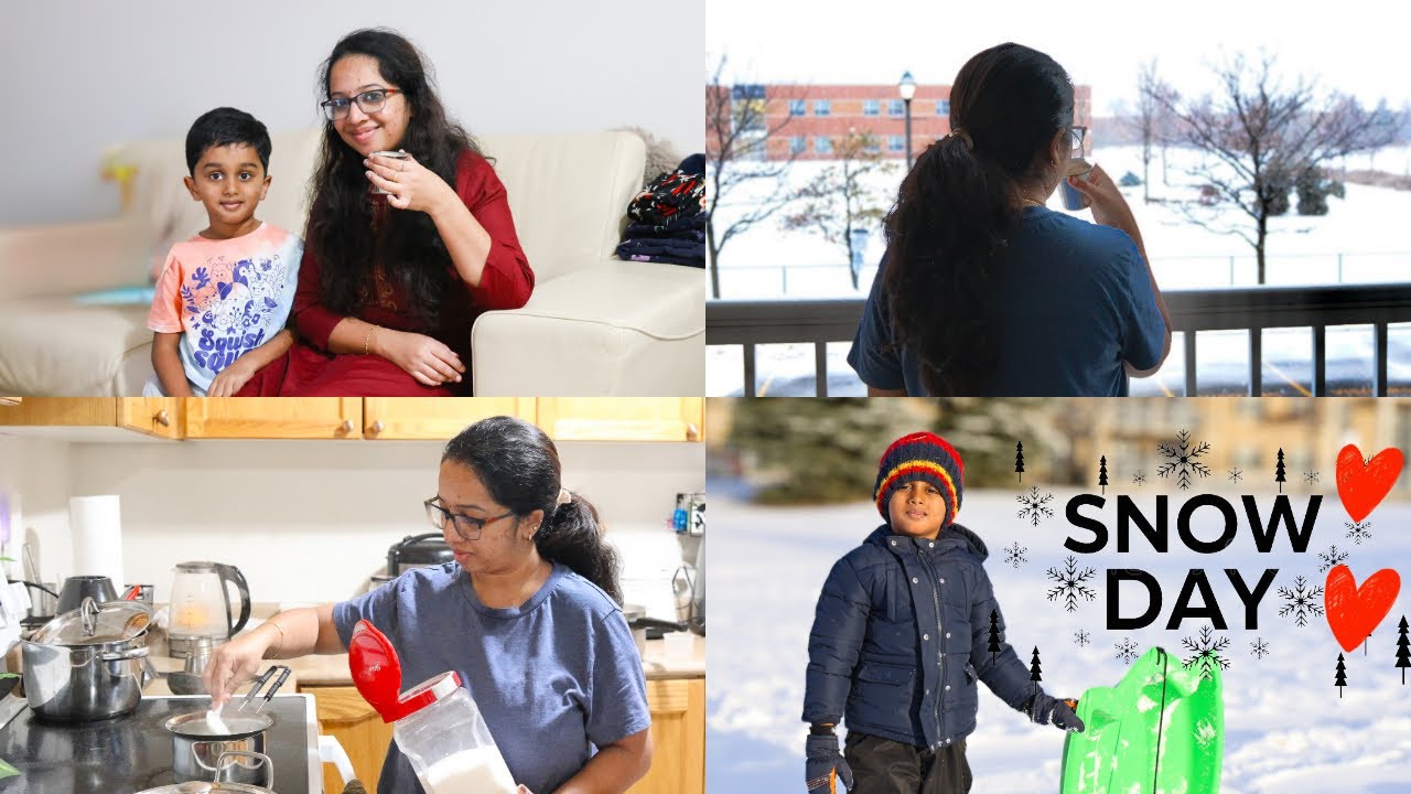 Snow Day Routine Lazy Snow Day Routine In Canada ️ | Weekend Routine of a Mom of Two ...