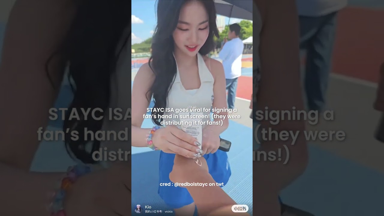 Watch STAYC ISA goes viral for signing in sunscreen!! #kpop #스테이씨 #stayc #newjeans #lesserafim #itzy on YouTube Watch STAYC ISA goes viral for signing in sunscreen!! #kpop #스테이씨 #stayc #newjeans #lesserafim #itzy on YouTube