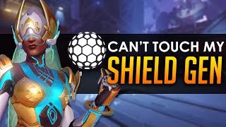 Overwatch: The Most Broken Shield Generator Spot For Attack Symmetra!