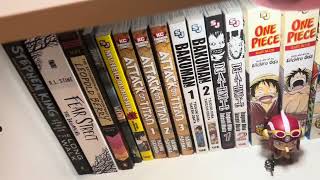 My manga collection and how many books I’ve actually read.
