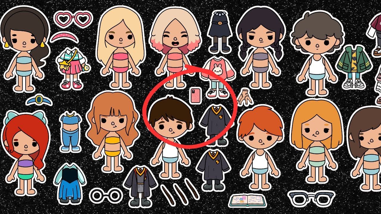 Unboxing Toca Life World Advent calendar Toca Boca DIY Paper