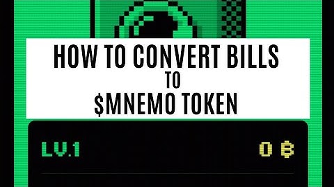 Mnemonics Airdrop Update: Convert Your Bills to Mnemo Token (Step-by-Step)