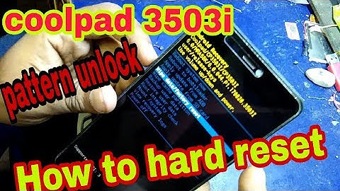 coolpad 3503i hard reset