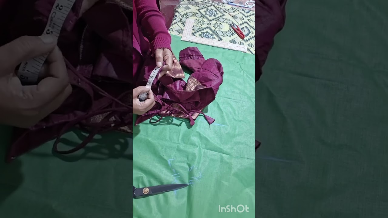 Liling blouse marking, cutting easy And details method 