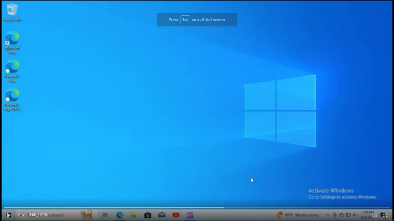 The Windows 10 Desktop Explained For Dummies YouTube