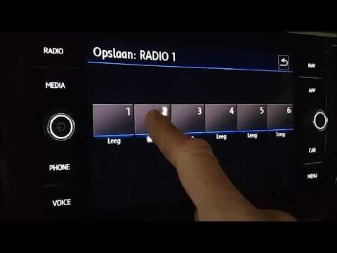 Volkswagen Infotainment: radiozender instellen