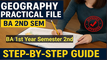 How to make Geography Practical File | BA 2nd Semester Geography Practical File kese bnaye
