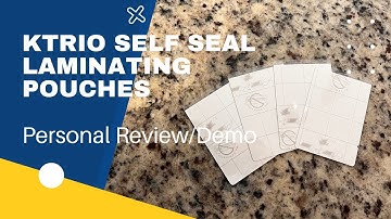 Self Seal Laminating Pouches How-To and Personal Review
