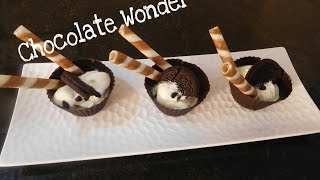 Chocolate Wonder Recipe/chocolate cup with vanilla ice cream/Dessert by Somyaskitchen #268