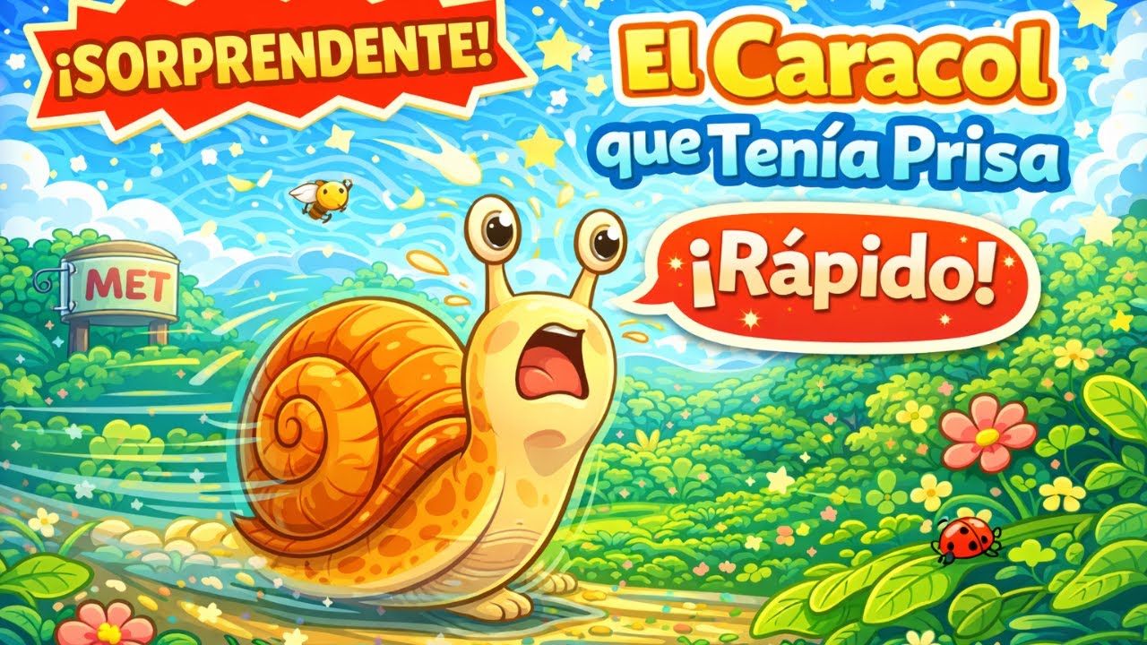 👉 El Caracol que Tenía Prisa 🐌😲 | Cuento Infantil