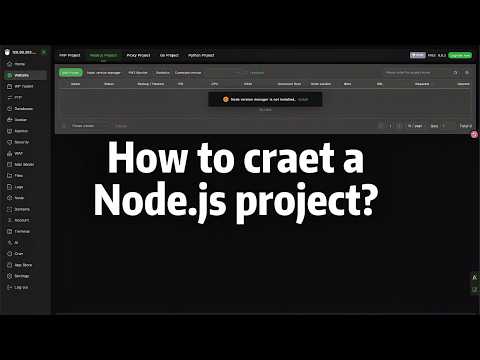 How can beginners easily and quickly create a Node.js project?