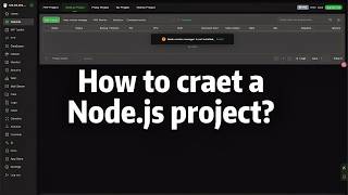 How can beginners easily and quickly create a Node.js project?