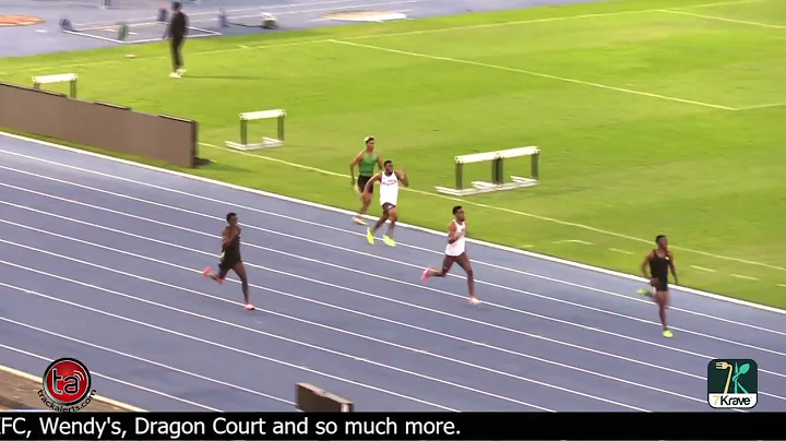 Bovell McPherson wins 400m heat at Velocity Fest