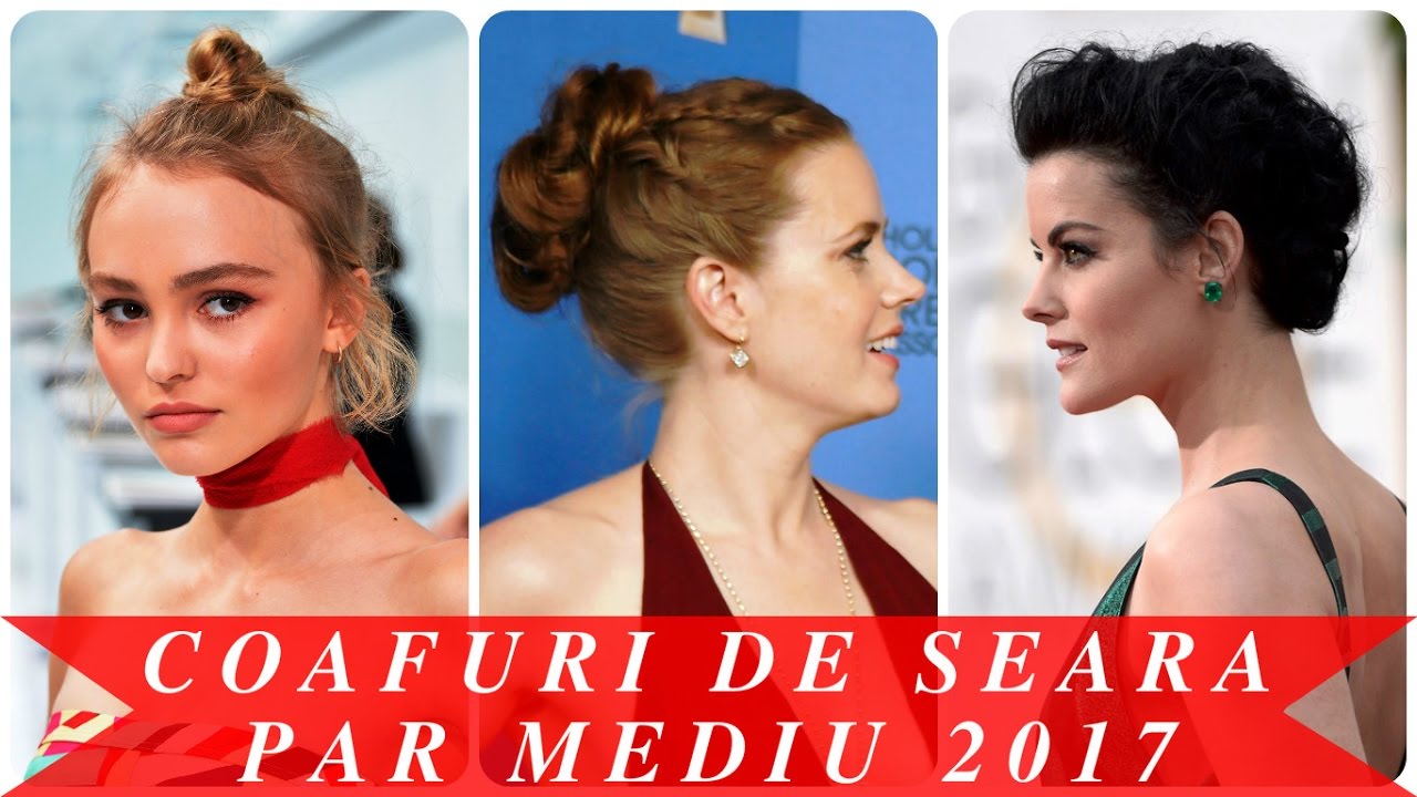 Coafuri De Seara Par Mediu 2017 Youtube