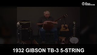 1932 Gibson TB-3 5-String Conversion | Vintage Banjo Demo | Geoff Hohwald