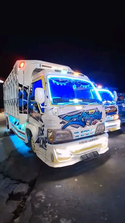 PESONA TRUCK MACAN ELF MODIFIKASI FULL LAMPU GANTENG