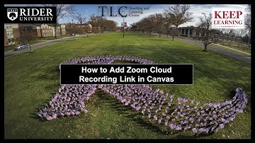 Adding Zoom Cloud Recording in Canvas