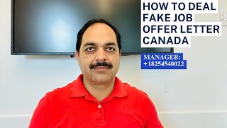 Fake Job Offer Letter Canada | Fake LMIA | Work Permit | Scammers | Fake Agents | Scam | TRV |