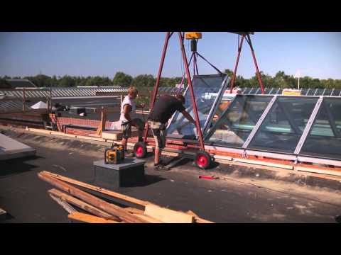 VMS - Amagerskolen School Replacing old Rooflights